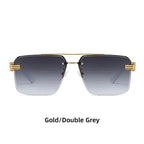 Women's Square Trimmed Sunglasses With Large Frame - Viexta