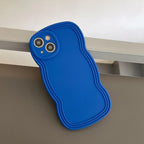Liquid Solid Color Wavy Edge iPhone Case - Viexta
