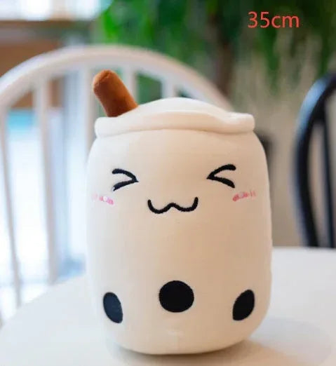 Fruit Drink Plush Stuffed Strawberry Boba Tea Cup Toy - Viexta