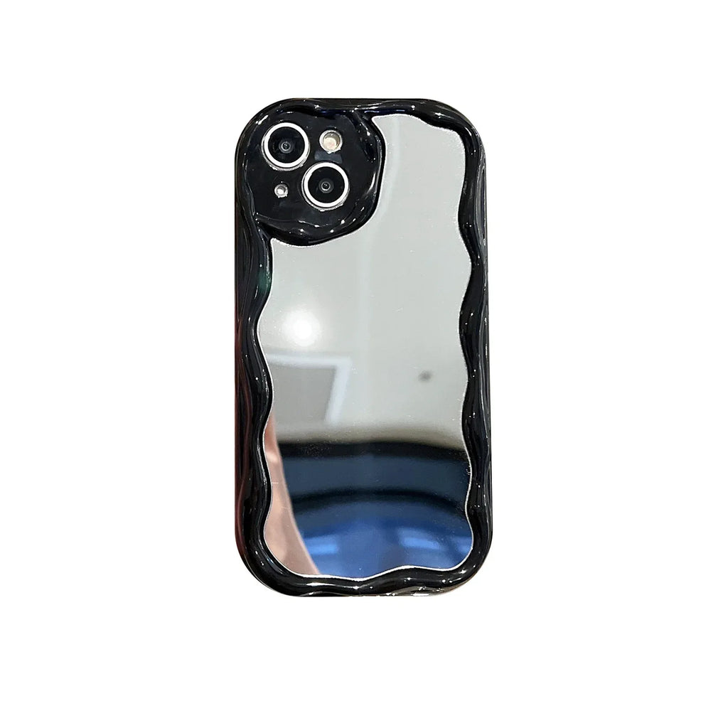 Cream Pattern Mirror iPhone Case - Viexta