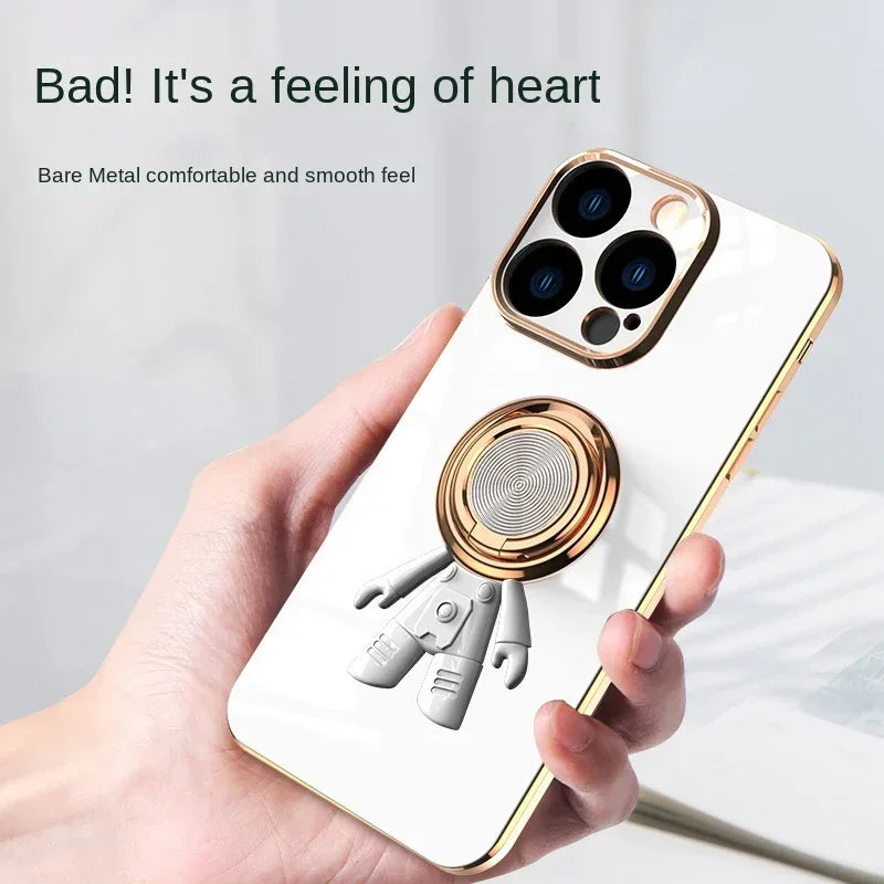 magnetic-electroplating-ring-shell-iphone-case - Viexta