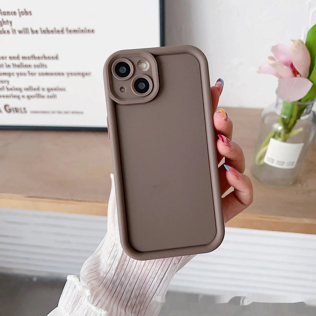 solid-color-frosted-redmi-phone-case - Viexta