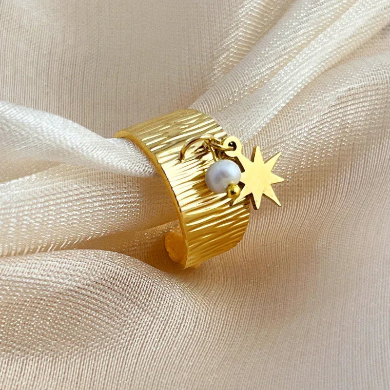 Stainless Steel 18K Gold Plating Ring - Viexta