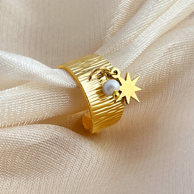 Stainless Steel 18K Gold Plating Ring