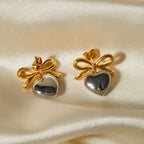 Rowanne Two Tone French Knot Earrings - Viexta