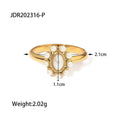 Green Zirconium white Diamond Ring - Viexta