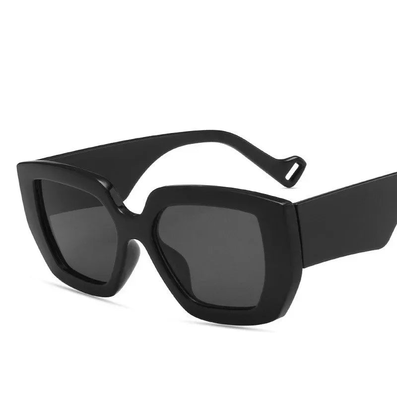 Side Polygon Contrast Sunglasses - Viexta