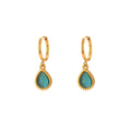 Minimalistic Water Drops Opal Necklace Set - Viexta