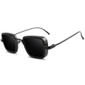 Retro Fat Edge Square Trendy Sunglasses - Viexta