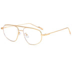Metal Double Beam Sunglasses - Viexta