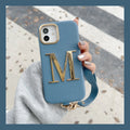 PU Metal Letter iPhone Case - Viexta