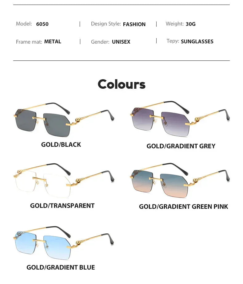 Frameless Trimming Head Sunglasses - Viexta