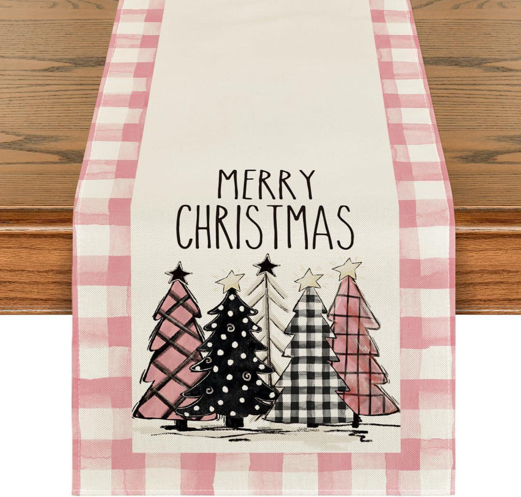 christmas-trees-merry-xmas-table-runner - Viexta