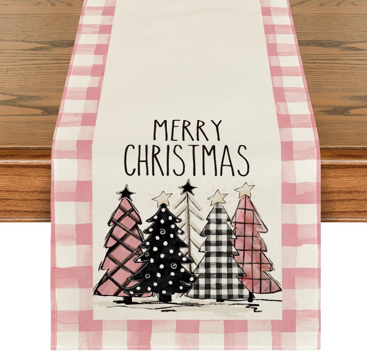 christmas-trees-merry-xmas-table-runner