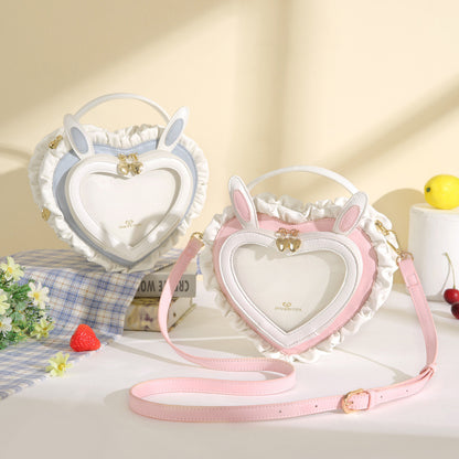 Rabbit Ear Peach Heart Handbag