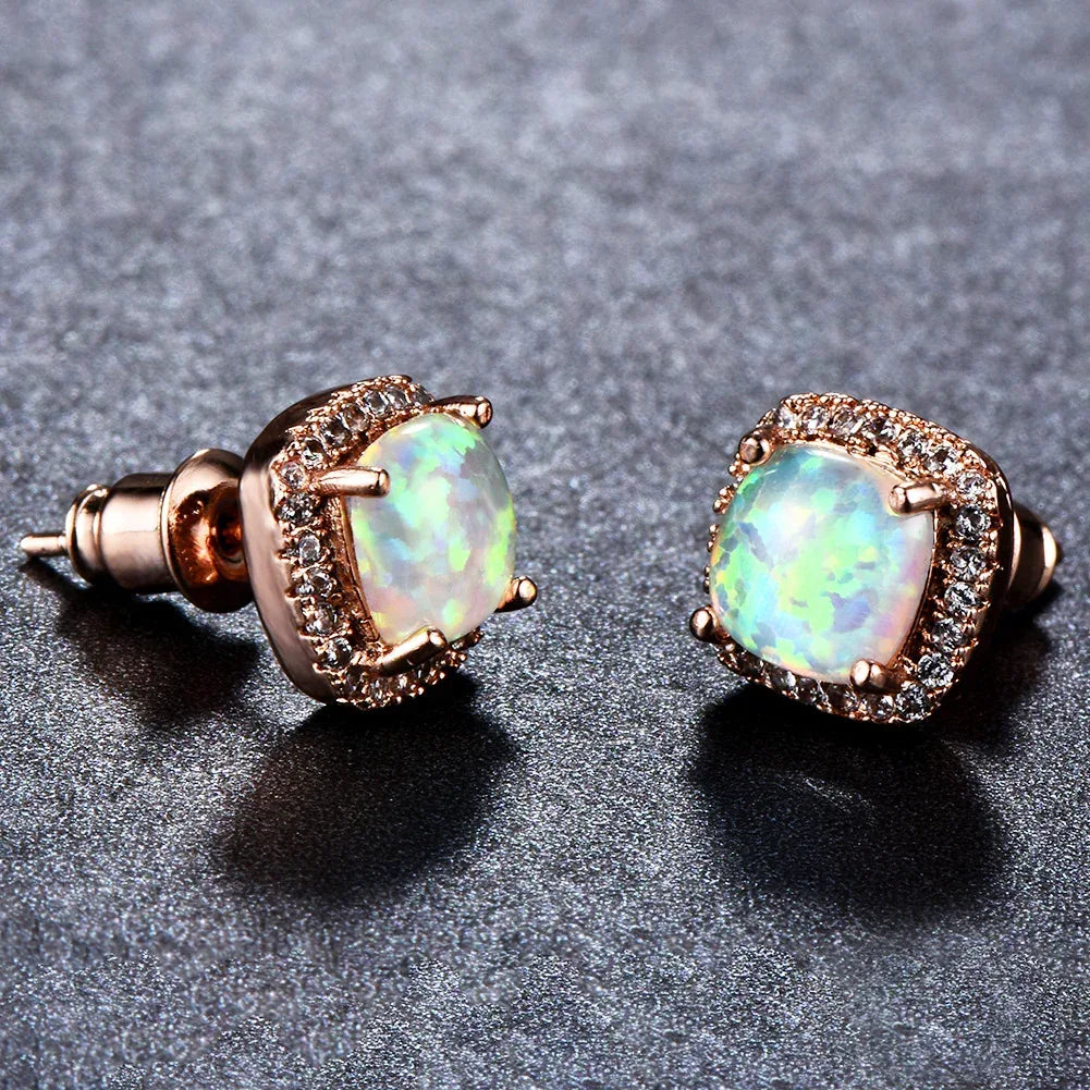 Korean-style Zircon Stud Earrings - Viexta