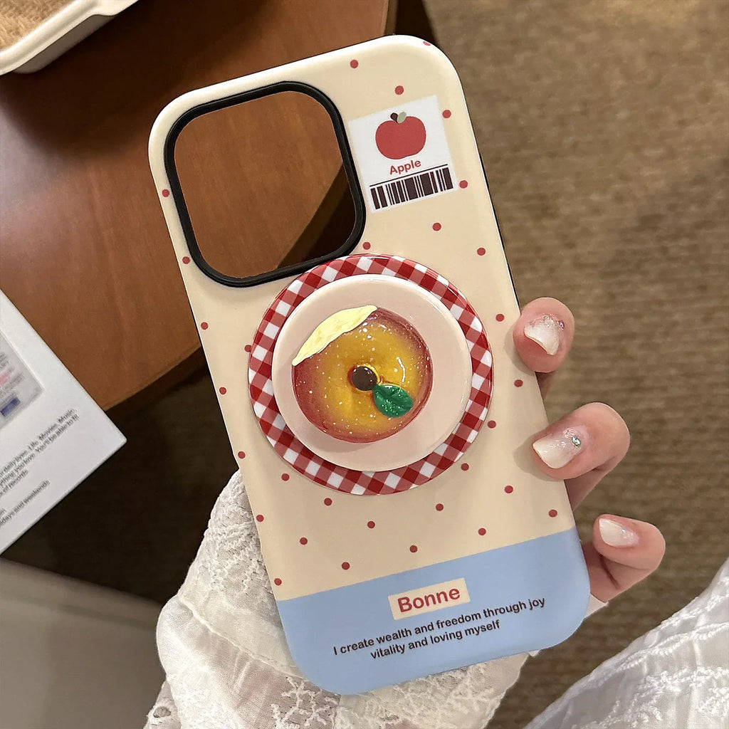 3D Luminous Magnetic Suction Stand iPhone Case - Viexta