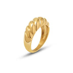Retro Thread Wave Surface Casting Ring - Viexta