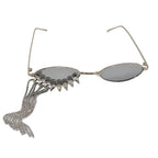 Glamorous Rhinestone-tasseled Sunglasses - Viexta
