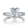 heart-shaped-zircon-diamond-engagement-ring - Viexta