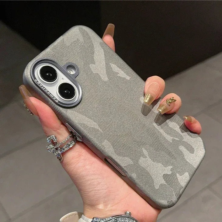 camouflage-leather-iphone-protective-cover - Viexta