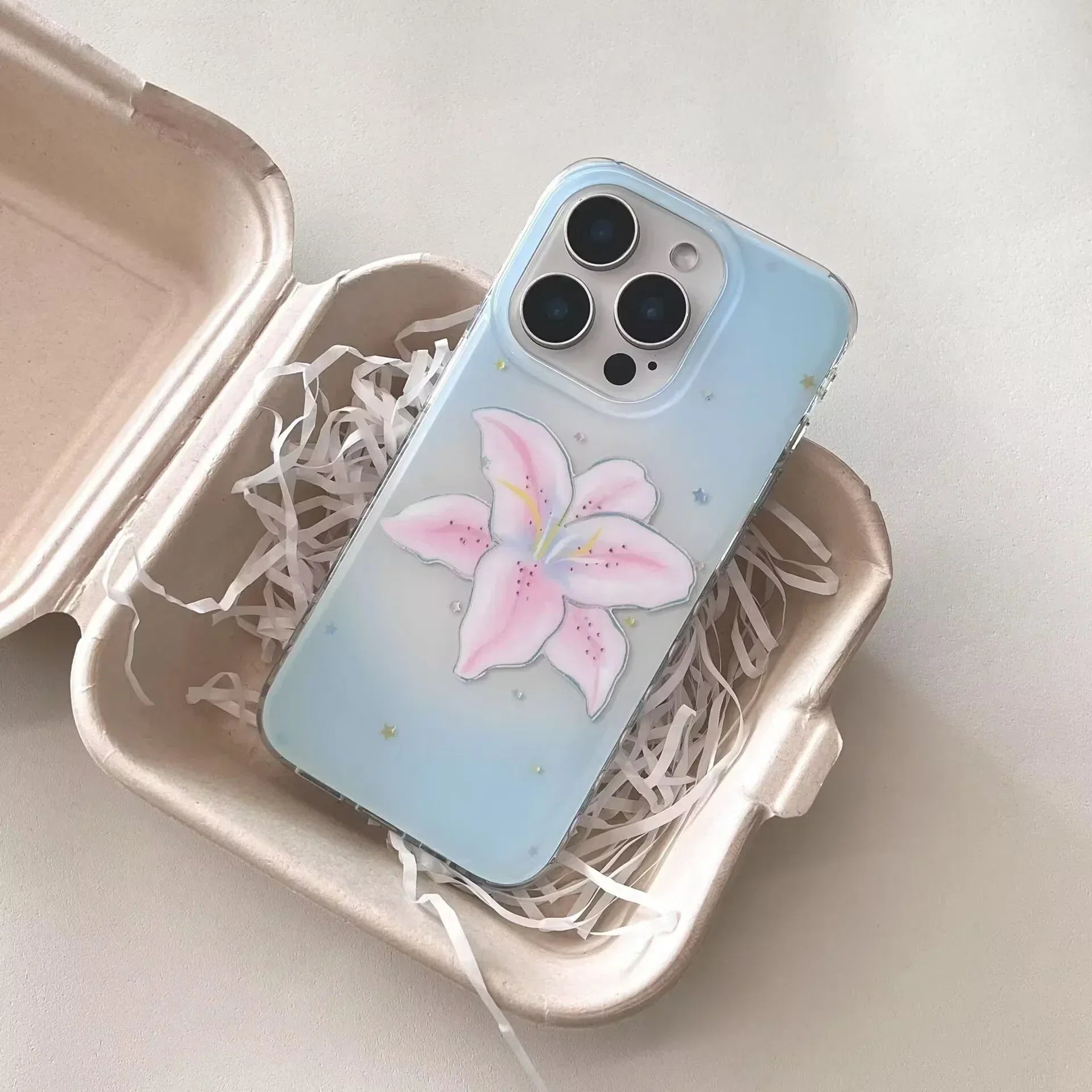 Minimalist Gilded-line Daffodil iPhone Case - Viexta