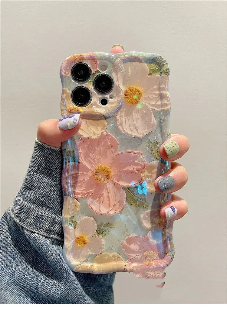advanced-art-oil-painting-flower-phone-case - Viexta