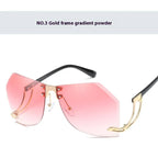 Frameless Cut Edge Sunglasses - Viexta