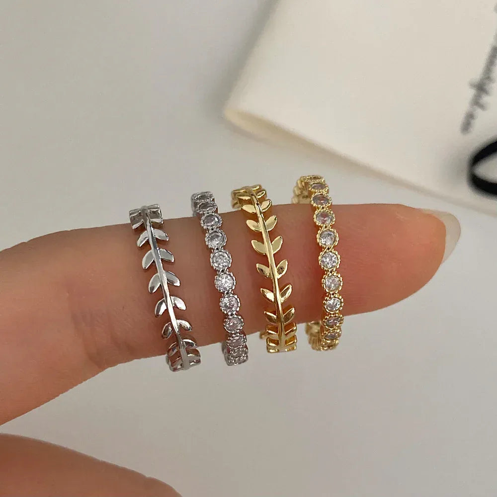 Women's Open-end Zircon Ring - Viexta
