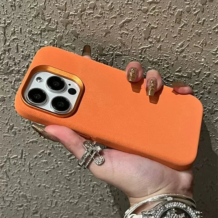 Magnetic Leather Drop-resistant Flannel iPhone Case - Viexta