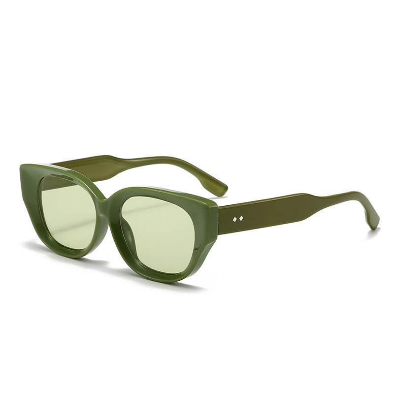 Leopard-Print Cat-Eye Sunglasses