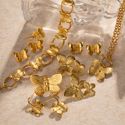 Retro Alluvial Gold Butterfly Suit Series Set