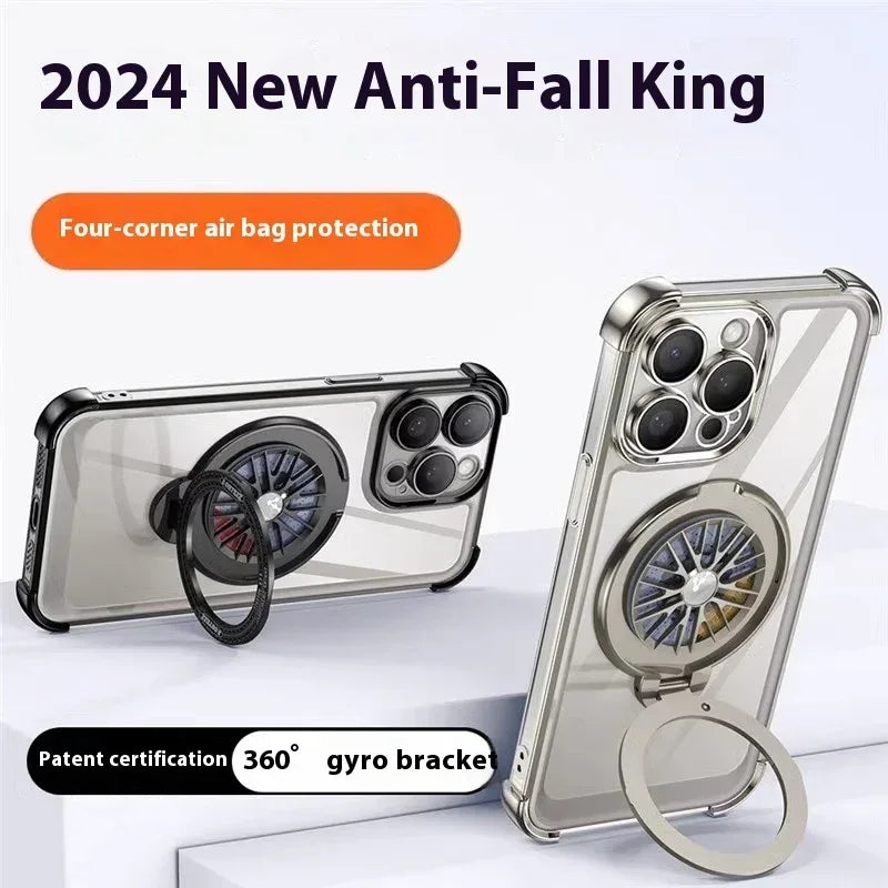 Rotating Gyro Bracket iPhone Case - Viexta
