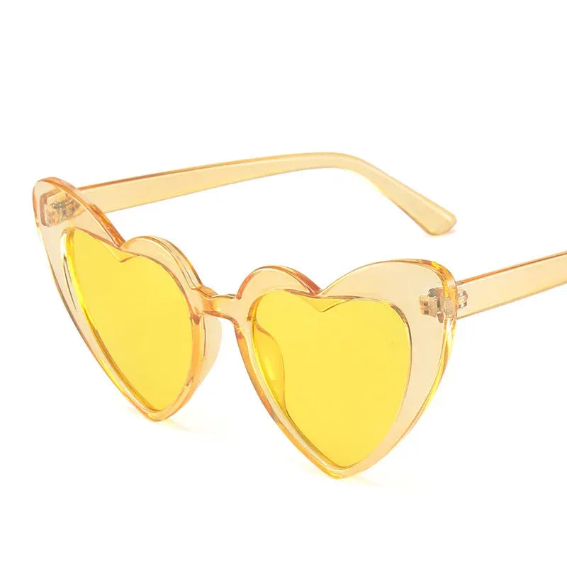 Large Frame Heart Statement Glasses - Viexta