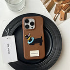Leather Sausage Dog iPhone Case - Viexta