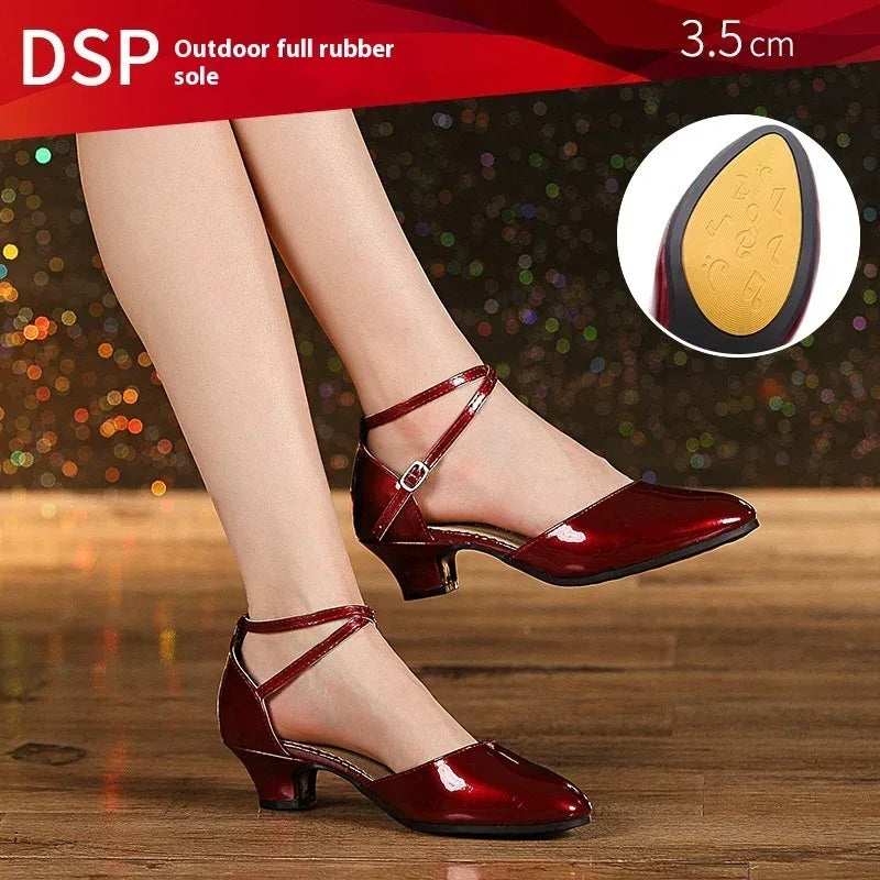 Latin Soft Bottom Heels - Viexta