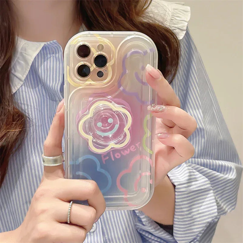 Halo Dyed Sun Flower iPhone Case - Viexta