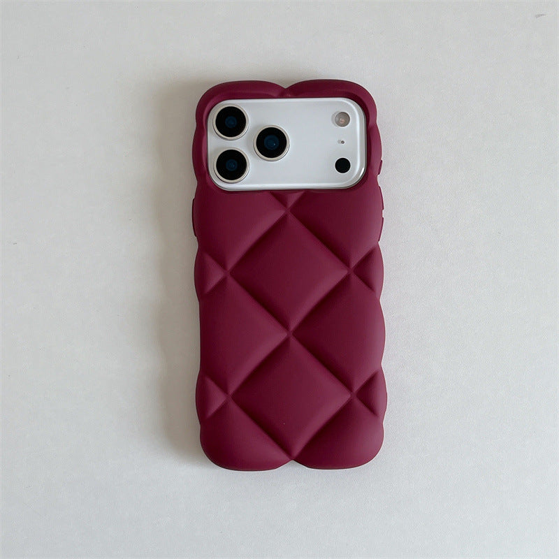 Leather Diamond Patterned Drop-proof iPhone Case