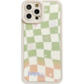 Checkerboard Flower Smile iPhone Case - Viexta