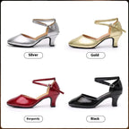 Latin Soft Bottom Heels - Viexta