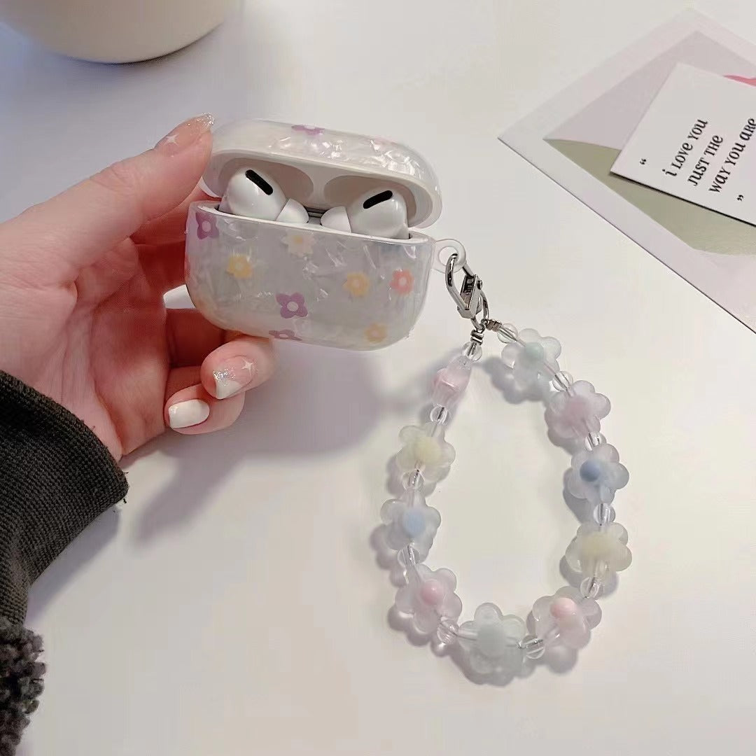 Shell Pattern Protective Flowers Airpods case