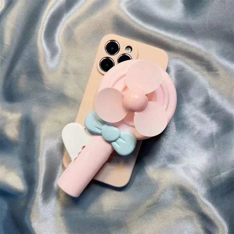 Lollipop Hand Fan Drop-resistant Soft iPhone Case - Viexta