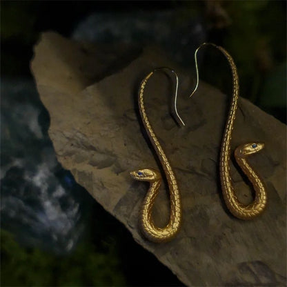 Snake-shaped Exaggerated Eardrops