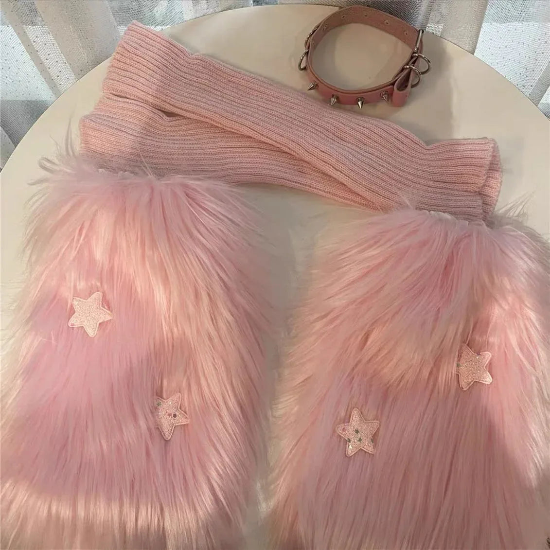 Star And Bone Element Cute Leg Sleeve Set