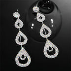 Rhinestone Long Earrings - Viexta
