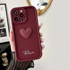 English iPhone Case With 3D Heart - Viexta