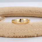 Six-pointed Star Zircon Ring