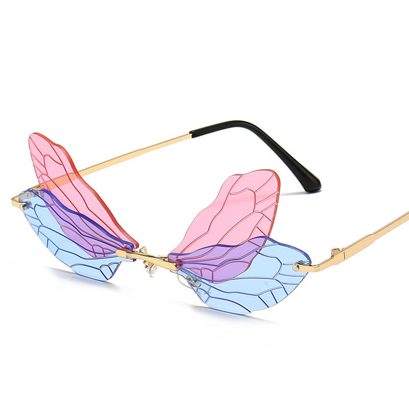 Dragonfly Wings Frameless Sunglasses