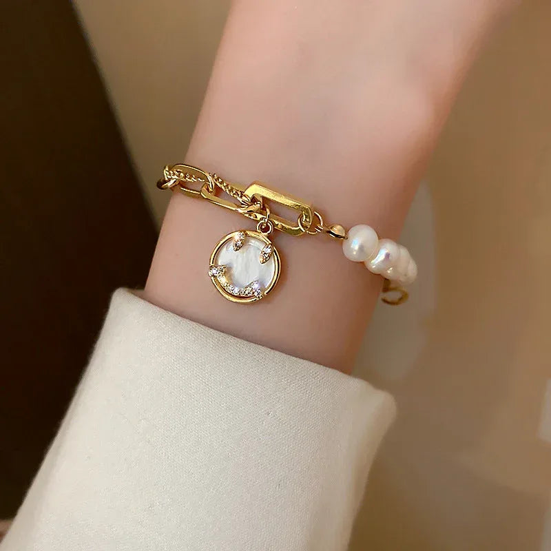 Women's Minimalist Pearl Bracelet - Viexta
