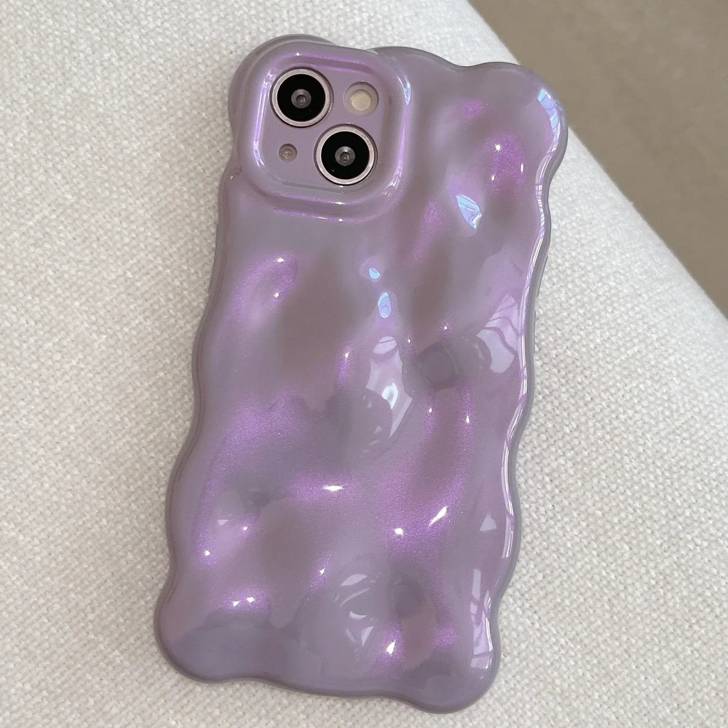 Electroplating Bubble Fashion Solid Color iPhone Case - Viexta